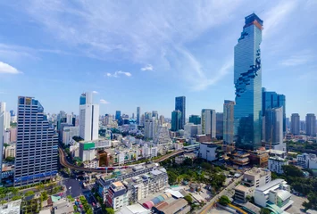 Foto op Plexiglas Bangkok city view © nokhook