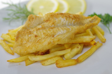 fried cod fish fillet