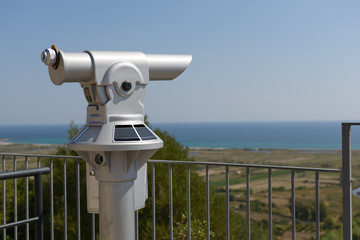 Telescope fo Panoramic Views / Telescope for panoramic views, token for tourist use