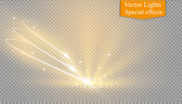 Abstract vector magic vortex glow star light effect with neon.Comet