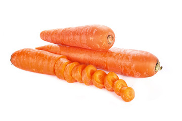 carrot isolated over white