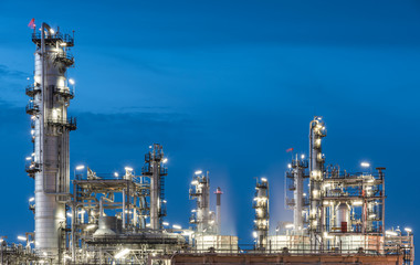 Fototapeta premium Oil Refinery factory, petrochemical plant