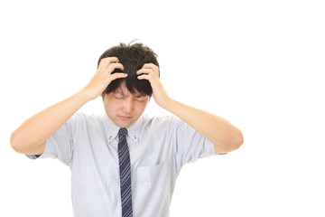 苦悩するビジネスマン