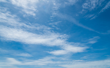 Blue sky with mostly cloud