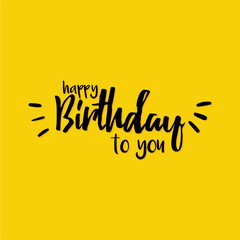 Happy Birthday label