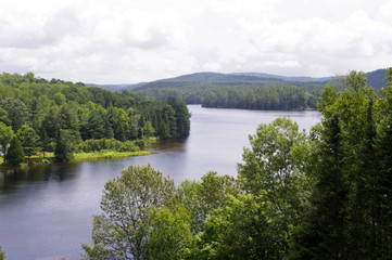 aerial view of river 