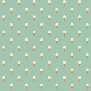 Ice Cream Seamless Pattern