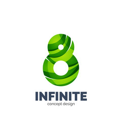 Vector set of abstract letter business logo icons