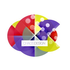 Round shape elements composition. Abstract background