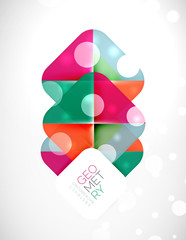 Fototapeta premium Glittering abstract geometric background
