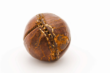 Very old leather baseball
