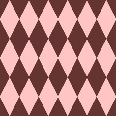 Pink and brown tile vector pattern