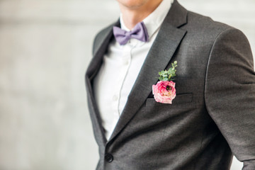 elegant groom