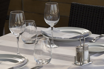 A decorated table for an elegant meal