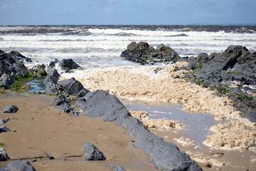 waves and foam on the wild atlantic way