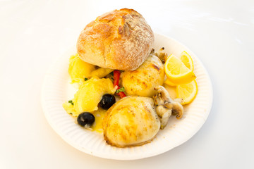 Grill Calamari Portuguese style