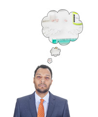 Man addicted to drugs, conceptual idea 