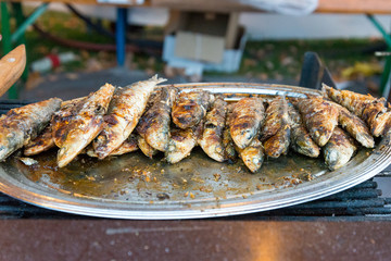 Grill fish Portuguese style