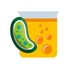 tube test laboratory experiment icon vector illustration design