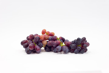 Isolated grape on the white background