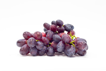 Isolated grape on the white background