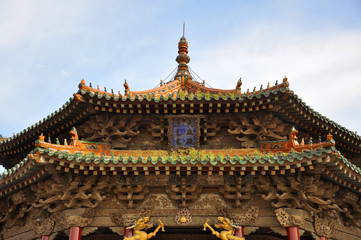 Shenyang Imperial Palace (Mukden Palace) Dazheng Hall, Shenyang, Liaoning Province, China. Shenyang Imperial Palace is UNESCO world heritage site built in 400 years ago.