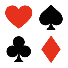 playing card symbols set