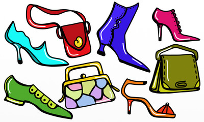 handbags and women's shoes
