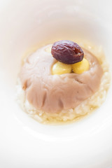  hot sticky rice and taro