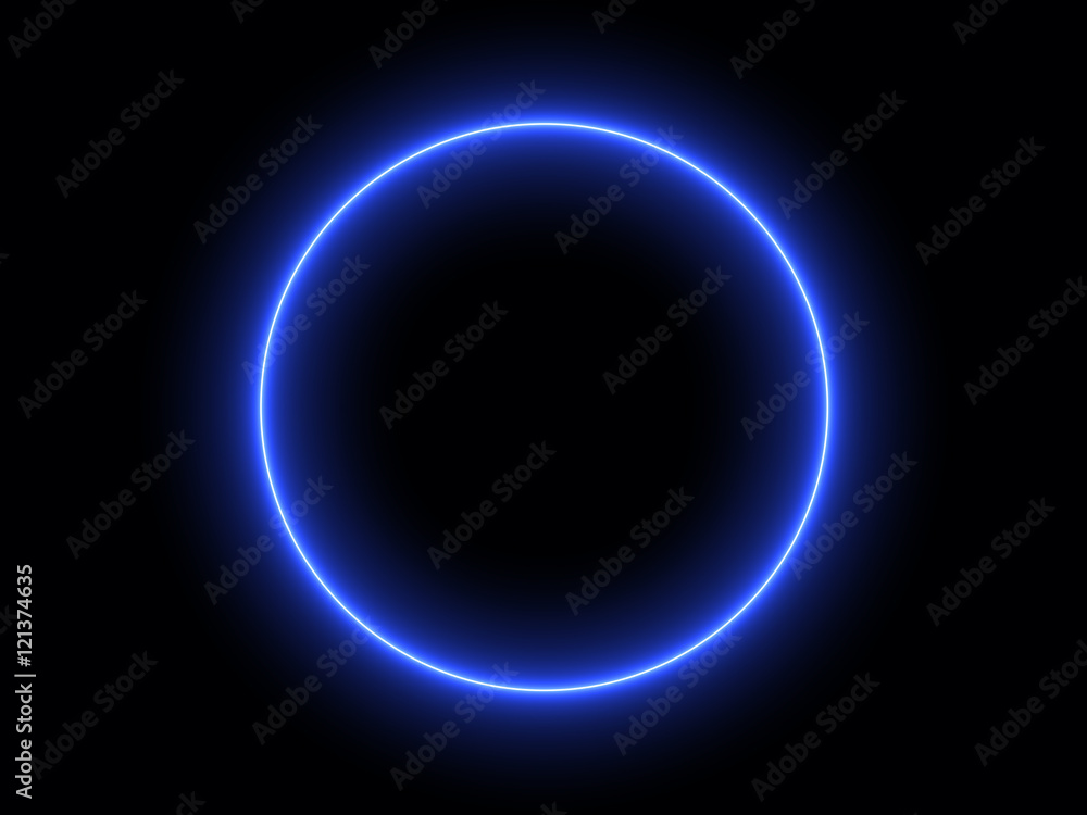 Wall mural abstract light effect element design on black background