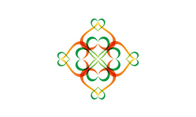 Vintage luxury colorful