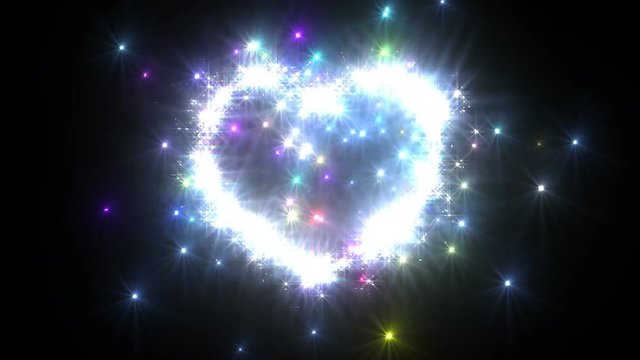 Colorful Sparkling Heart.