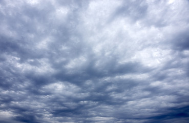 Background of dark clouds before a thunder-storm