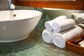 Badezimmer im Hotel