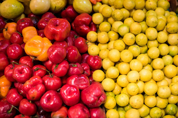 Fresh and organic food at the market