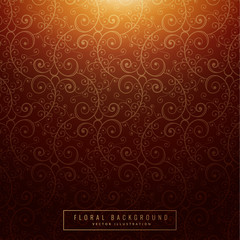 vintage orange floral background
