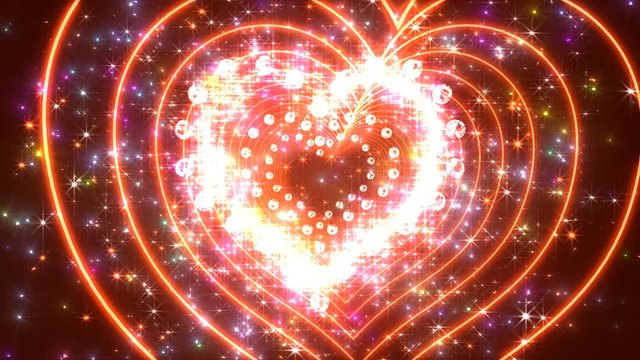Colorful Sparkling Heart.