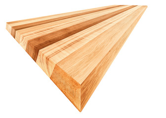 perspective muti earth tone colour Oak wood board isolate