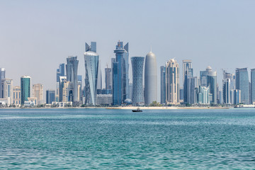 Fototapeta na wymiar Doha Skyline