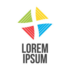 Abstract rhombus logo