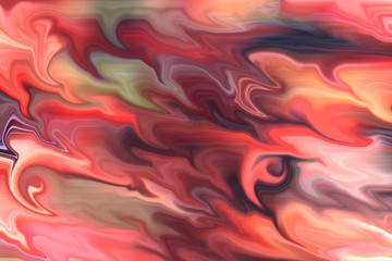 Colorful abstract drawing - background is partially blurred