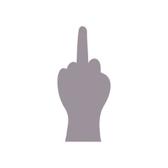 vector of hand icon on white background