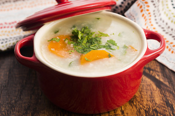 Soup with millet and vegetables