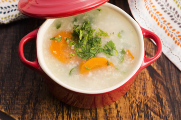 Soup with millet and vegetables