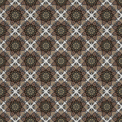 Ornate floral seamless texture, endless pattern with vintage mandala elements.