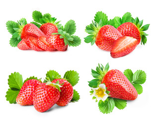 ripe strawberry Set - 121385819