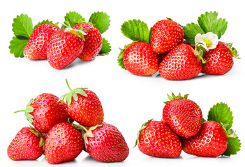 Obraz na płótnie Canvas ripe strawberry Set