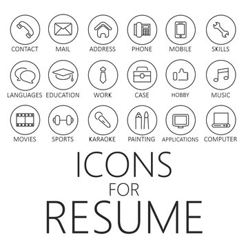 Hobby Icon Collection Stock Illustration - Download Image Now