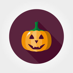Halloween pumpkin icon.