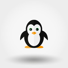 Penguin. Vector icon.